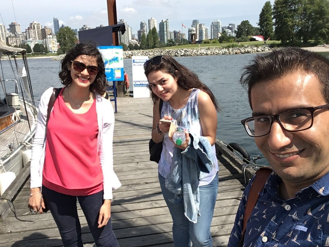 Tahereh attending a conference in Vancouver as a student Tahereh attending a conference in Vancouver as a student